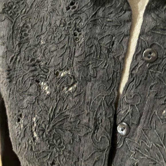 5/25$ Must Buy 5!! Free people crochet lace blouse shirt top - Picture 6 of 8